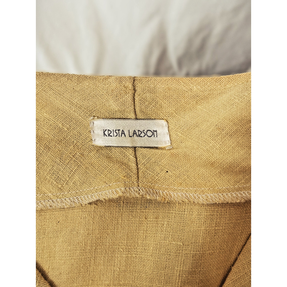 Stunning KRISTA LARSON One Size Yellow Art to Wear Jacket #0045 - Picture 12 of 12